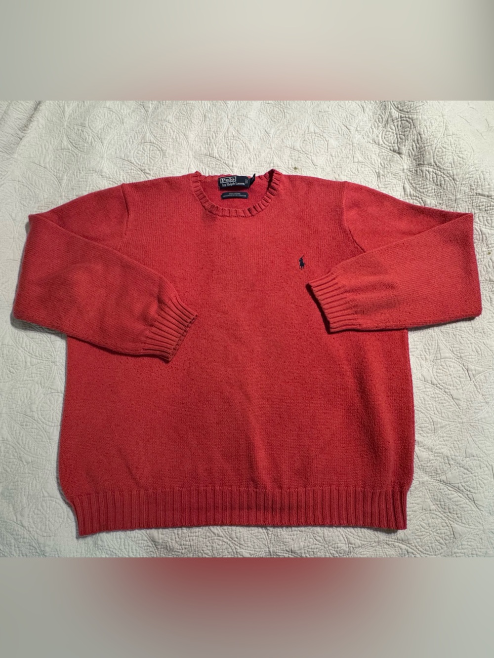 Ralph Lauren Men's Crewneck Sweater in Red